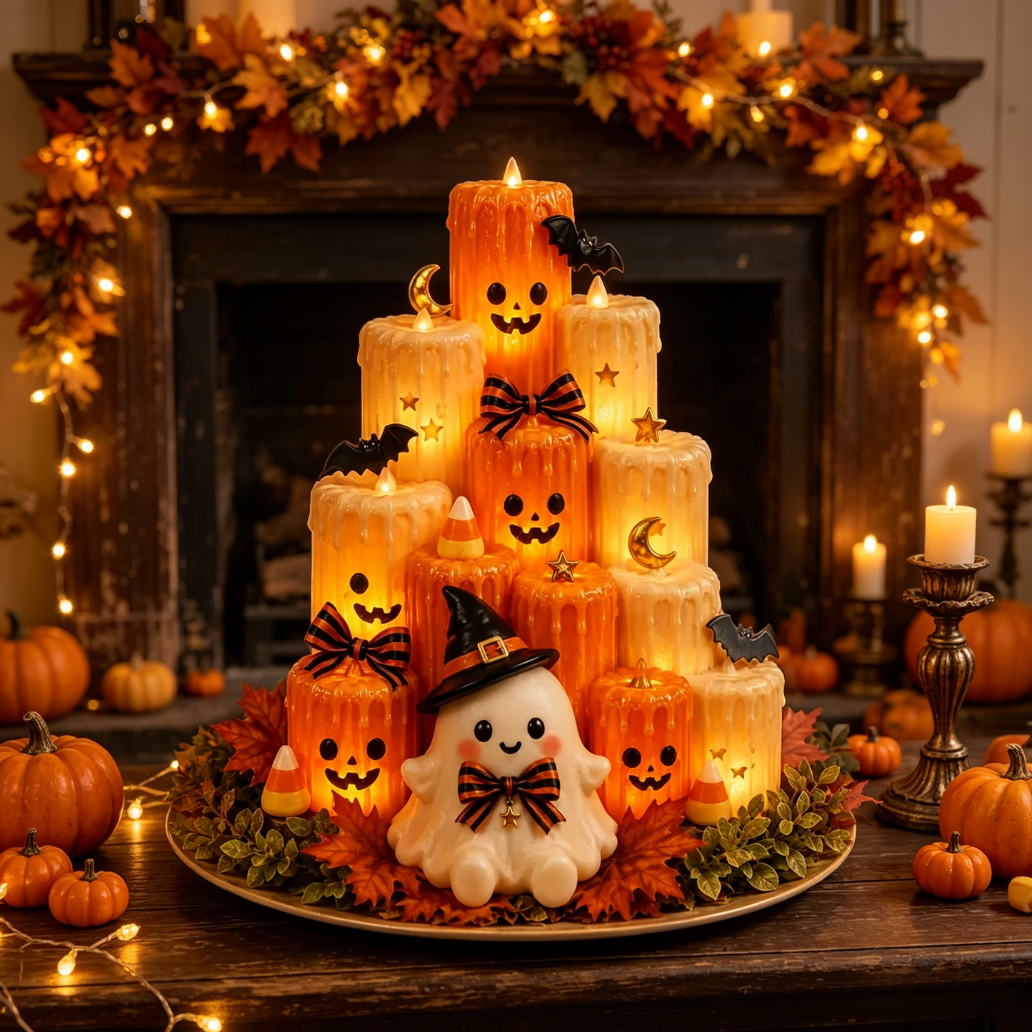 Pumpkin Electronic Candle Light — Flameless Halloween Glow 12