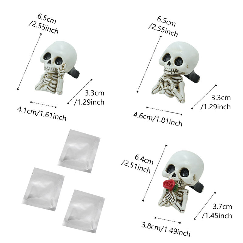 Halloween Skull Car Vent Clip — Spooky Air Freshener Charm 10