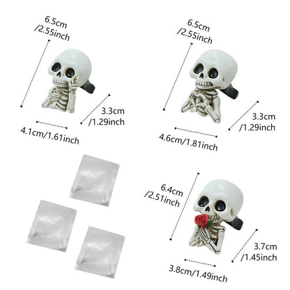 Halloween Skull Car Vent Clip — Spooky Air Freshener Charm 10