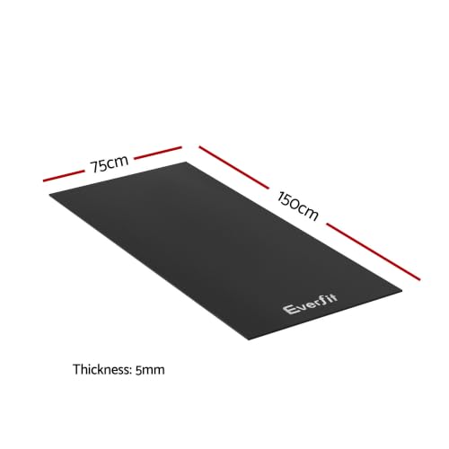Everfit Exercise Equipment Mat — Non-Slip Treadmill & Home Gym Floor Mat (150 x 75cm)