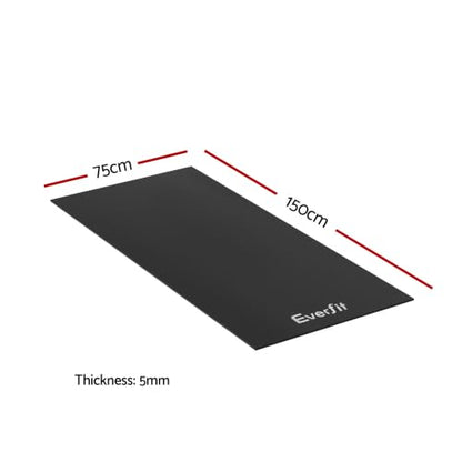 Everfit Exercise Equipment Mat — Non-Slip Treadmill & Home Gym Floor Mat (150 x 75cm)