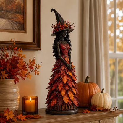 Enchanted Autumn Witch Figurine — Collectible Halloween Decor 14