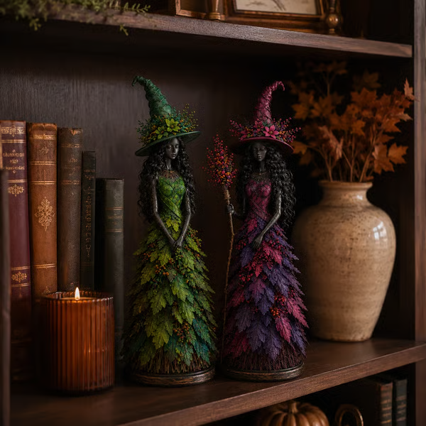 Enchanted Autumn Witch Figurine — Collectible Halloween Decor 18