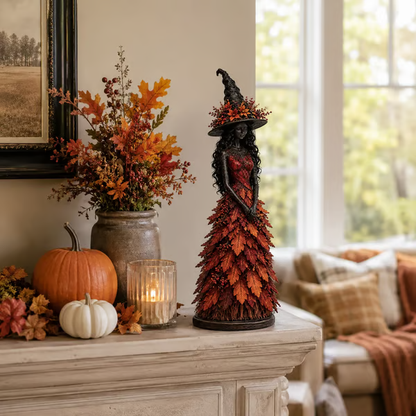 Enchanted Autumn Witch Figurine — Collectible Halloween Decor 19