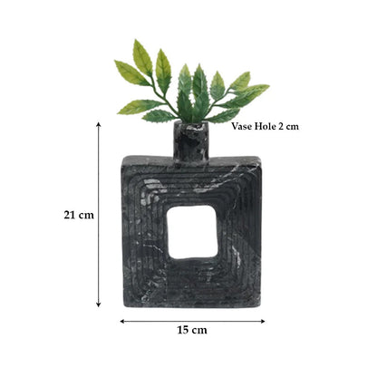 Marble Square Vase - Small