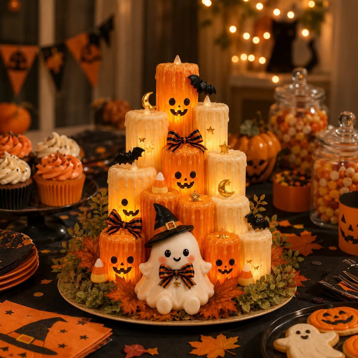 Pumpkin Electronic Candle Light — Flameless Halloween Glow 16