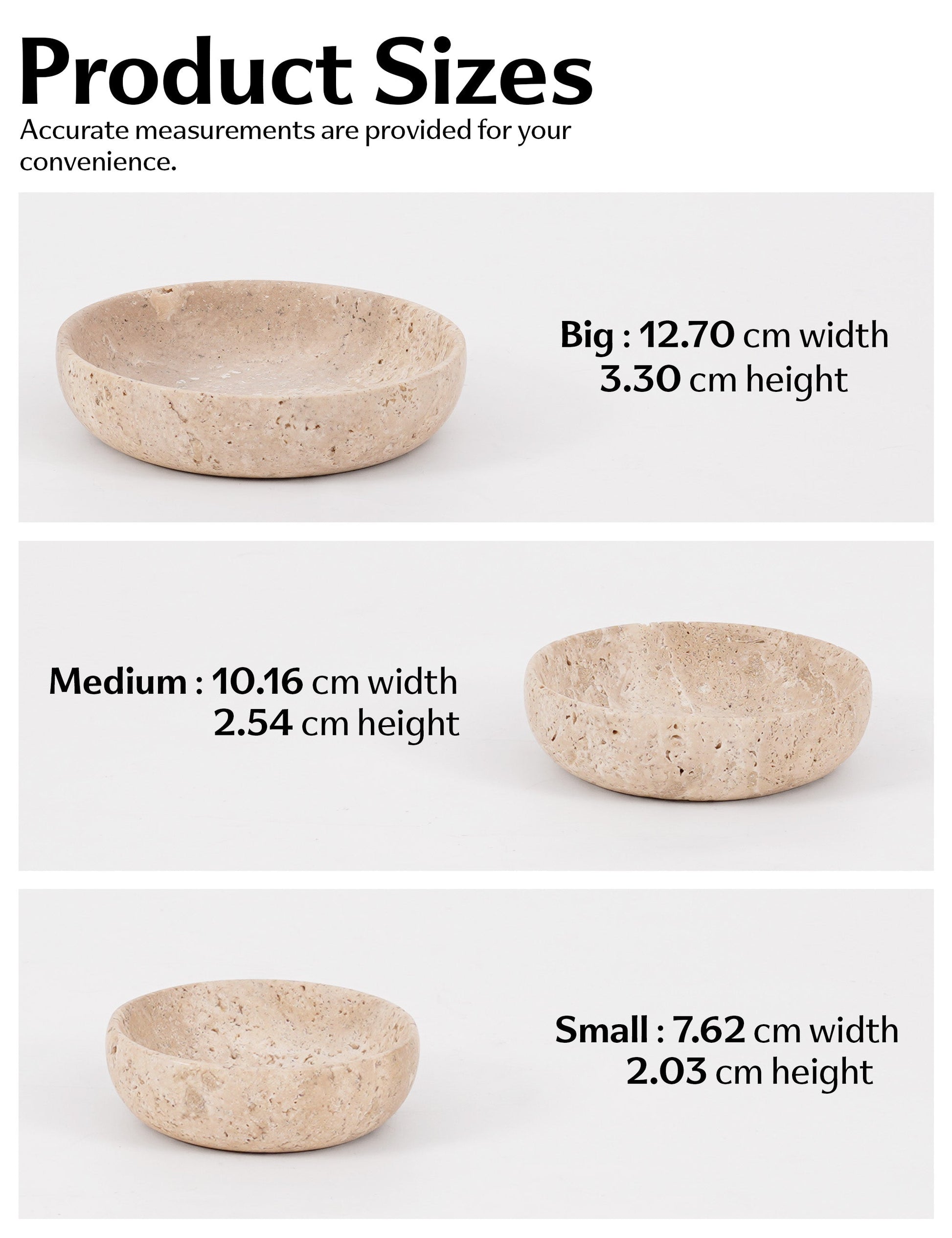 Marble Bowls - Set of 3