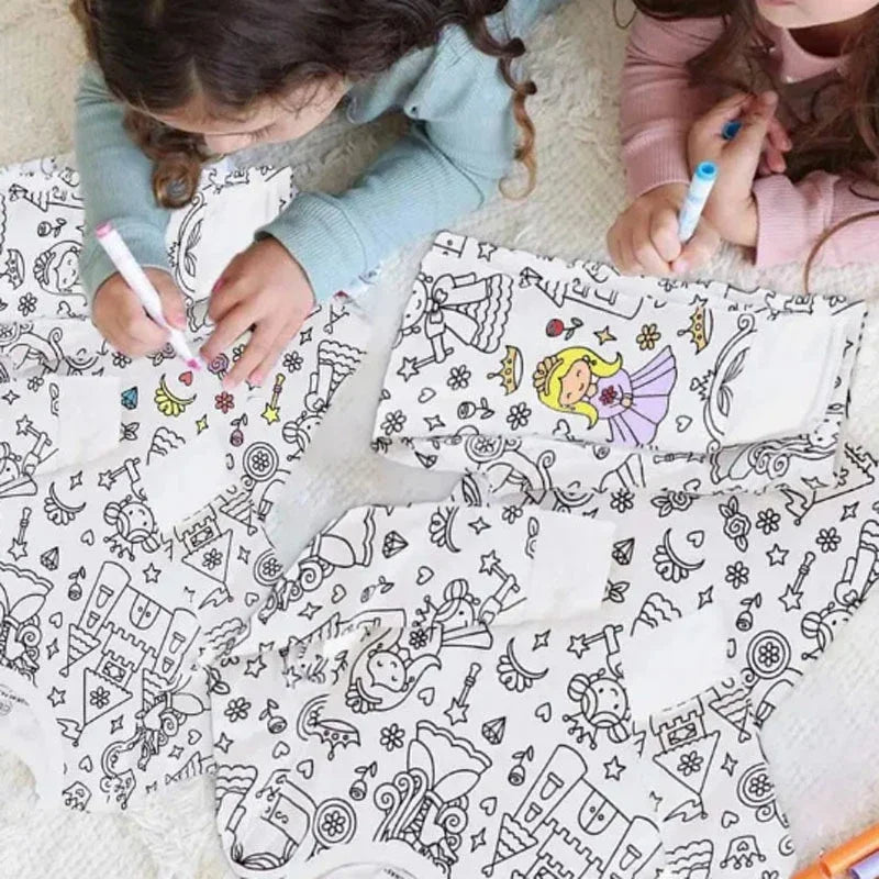 ScribbleDreams™ Sketch Colorful Children's Pajama Set
