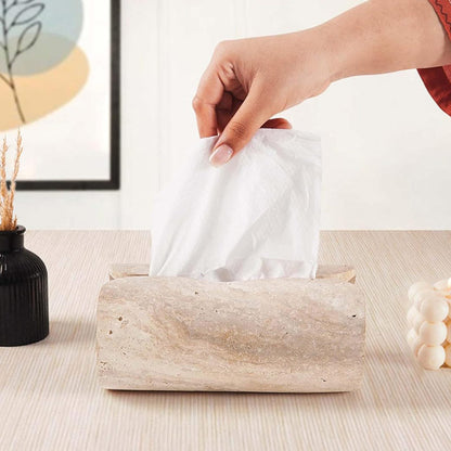Marble Tissue Box Holder