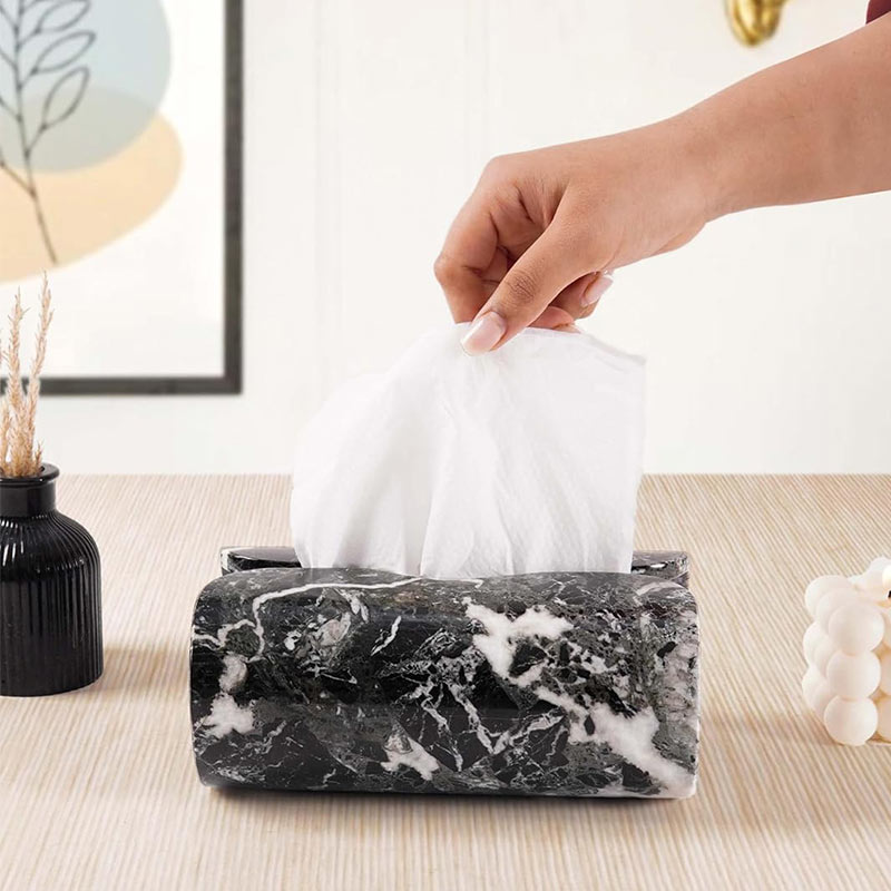 Marble Tissue Box Holder