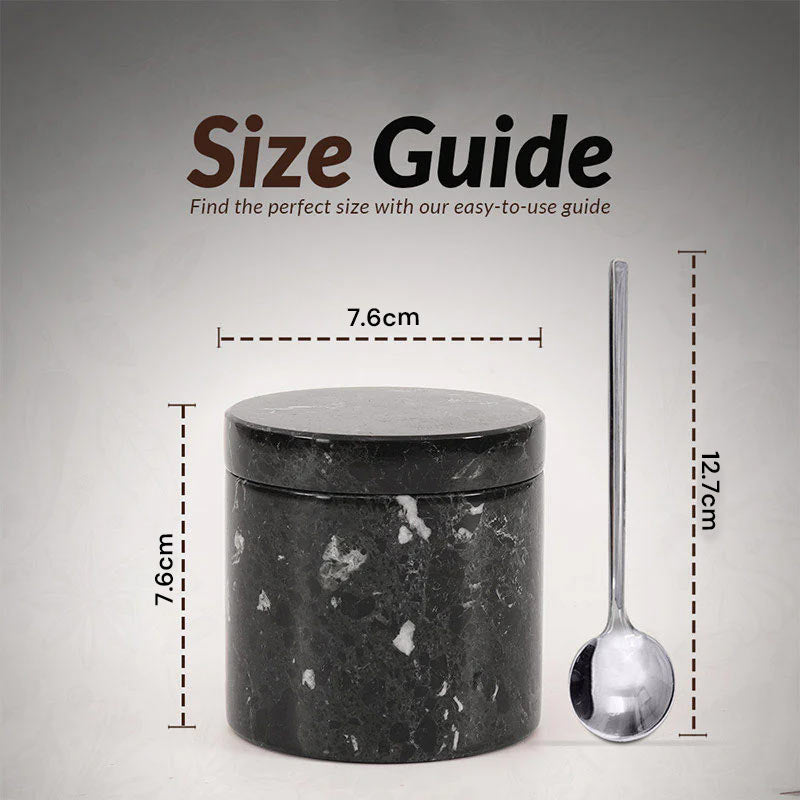 Marble Salt Cellar with spoon (single)