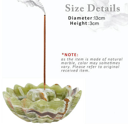 Marble Flower Incense Holder