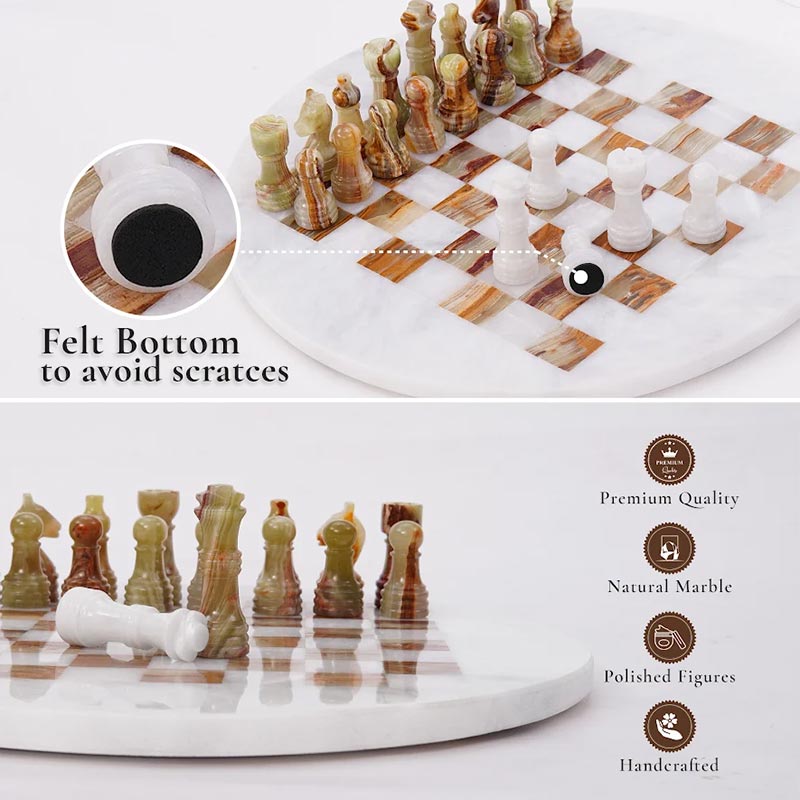 30 cm Round Chess Set