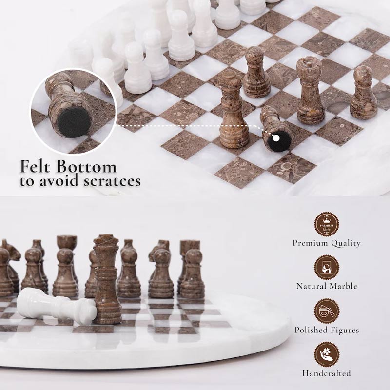 30 cm Round Chess Set