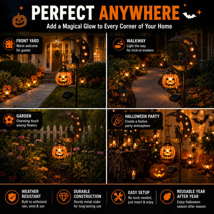 Solar Halloween Garden Stake Light — 33" Spooky Outdoor Decor 11