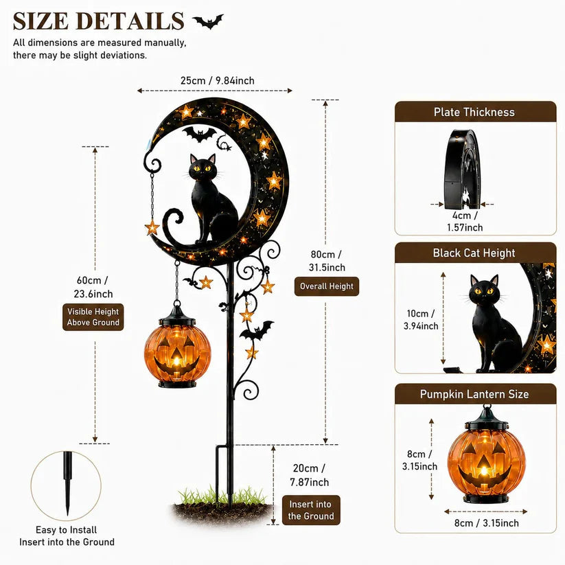 Solar Halloween Garden Stake Light — 33" Spooky Outdoor Decor 20