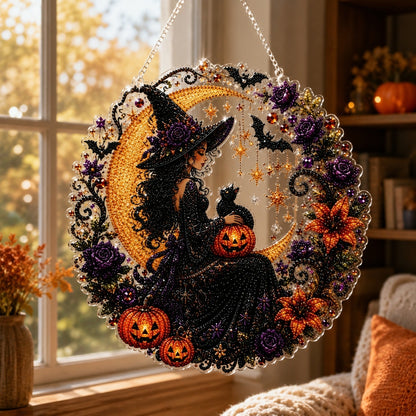 Witch Halloween pearl art ornament kit
