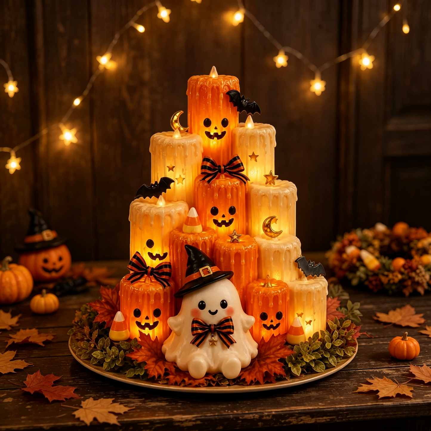 Pumpkin Electronic Candle Light — Flameless Halloween Glow 17
