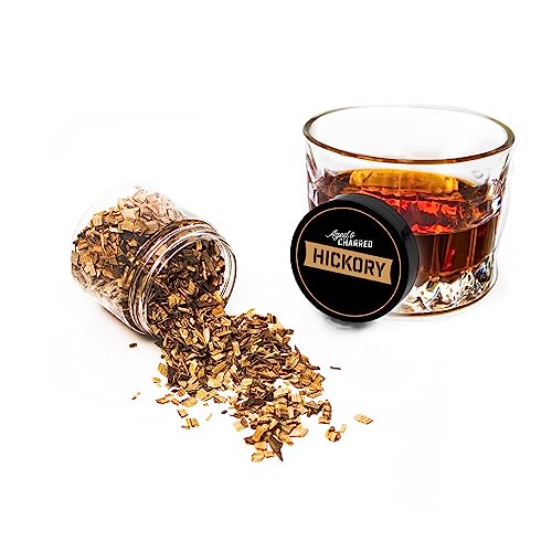 Aged & Charred Cocktail Smoker Wood Chips — Bold 4-Pack (Oak, Hickory, Mesquite & Pecan)