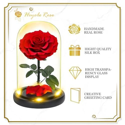 Preserved rose gift detail
