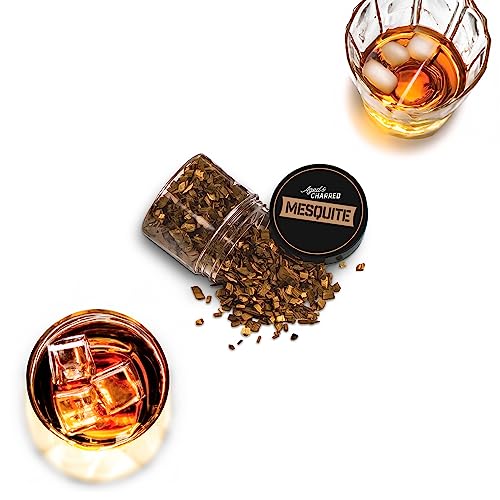 Aged & Charred Cocktail Smoker Wood Chips — Bold 4-Pack (Oak, Hickory, Mesquite & Pecan)
