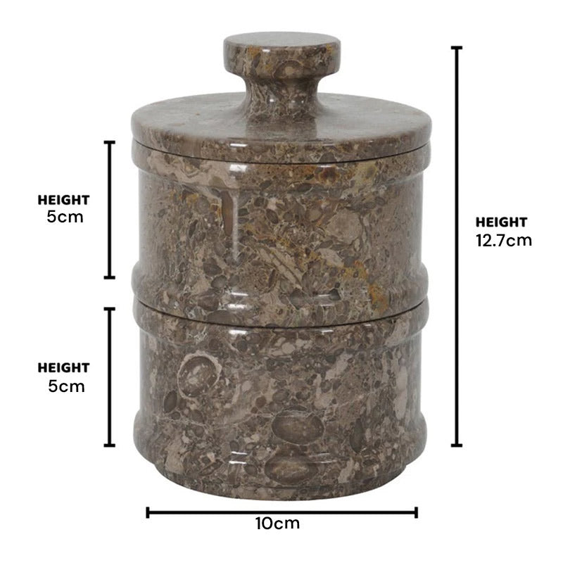 Marble Dual Salt Cellar