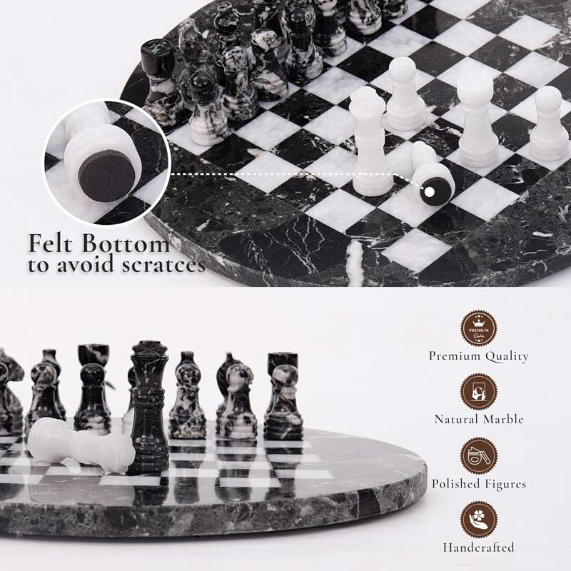 30 cm Round Chess Set
