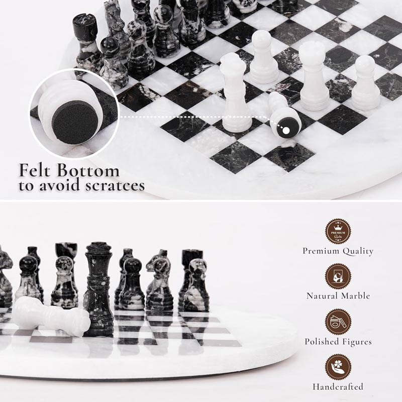 30 cm Round Chess Set