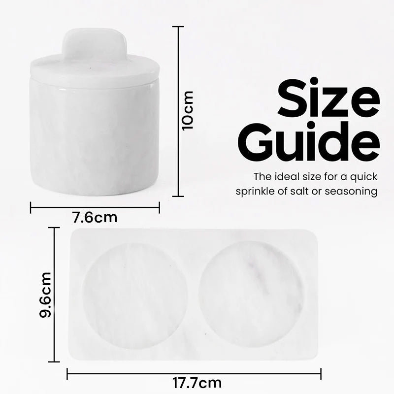 Marble Salt Cellar With Tray