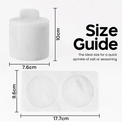 Marble Salt Cellar With Tray