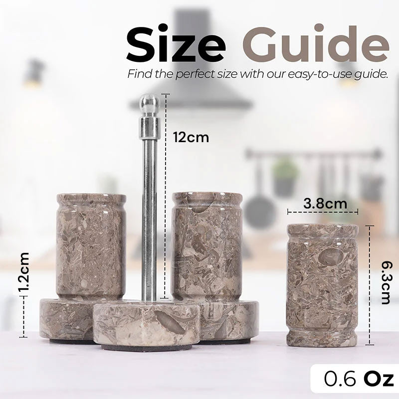 Marble Salt and Pepper with tray