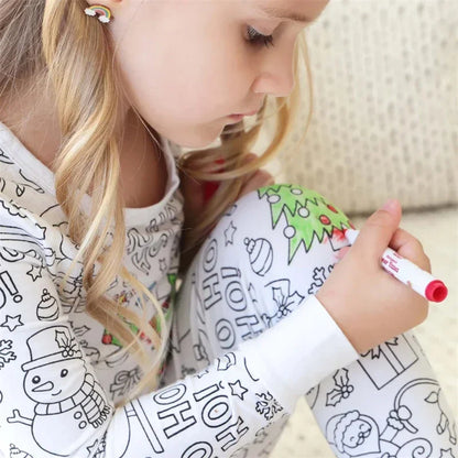 ScribbleDreams™ Sketch Colorful Children's Pajama Set