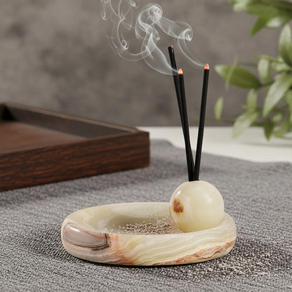 Marble Incense Holder - Design F