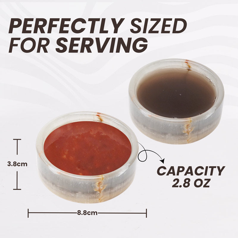 Marble Sauce Cups - Set of 2