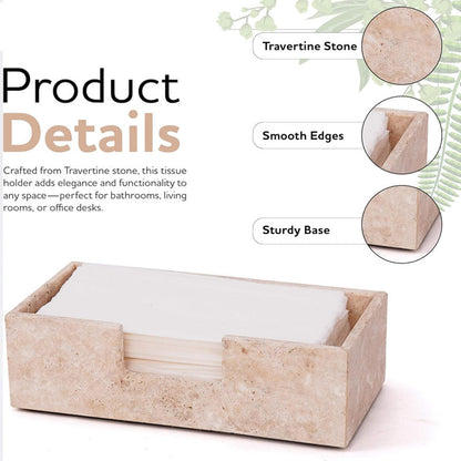 Marble Tissue Box Holder - Design B