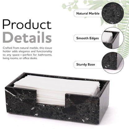 Marble Tissue Box Holder - Design B