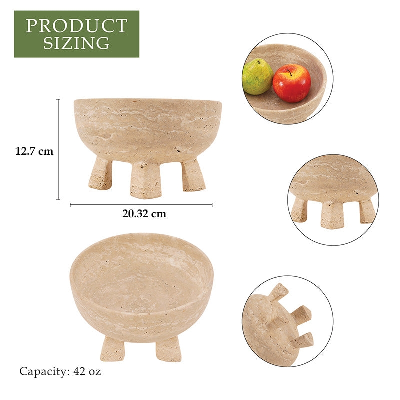Marble Pedestal Bowl