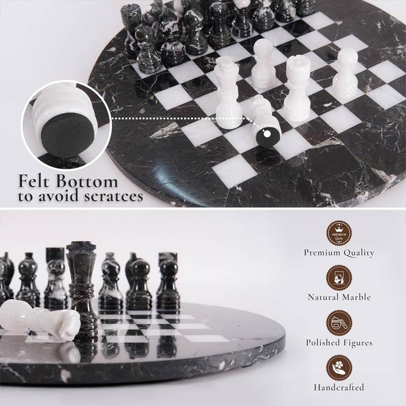38 cm Round Chess Set