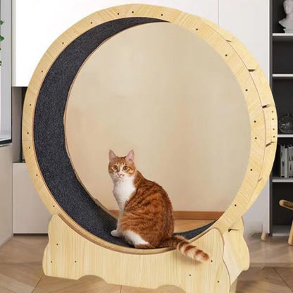 Beaupretty Carpet Cat Scratcher Cat Exercise Wheel Mat Cat Running Wheel Felt Cushion Cat Treadmill Wheel Scratch Pad Cat Wheel Roller Liner Carpet Fitness Toy Part for Weights Loss Device