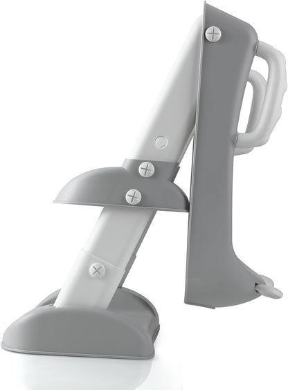 Toilet Potty Training Seat with Step Stool Ladder, Comfortable Safe Potty Seat with Anti-Slip Pads Ladder for Kids Boys Girls Toddlers (Grey)