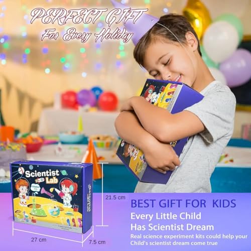 Why2Wise 70+ Science Experiment Kit for Kids — STEM Chemistry Lab (Ages 6-14)