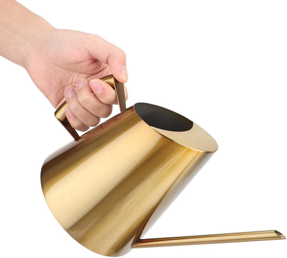 Long Gold Stainless Steel Watering Can (1500ml) - Sprinkle P