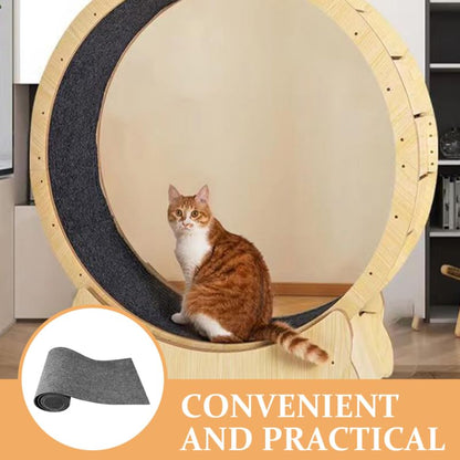 Beaupretty Carpet Cat Scratcher Cat Exercise Wheel Mat Cat Running Wheel Felt Cushion Cat Treadmill Wheel Scratch Pad Cat Wheel Roller Liner Carpet Fitness Toy Part for Weights Loss Device