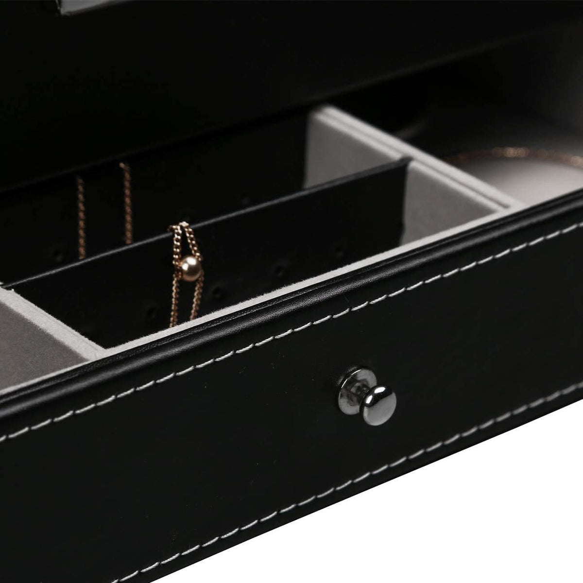 Haundry 12 Slot PU Leather Lockable Watch Storage Boxes