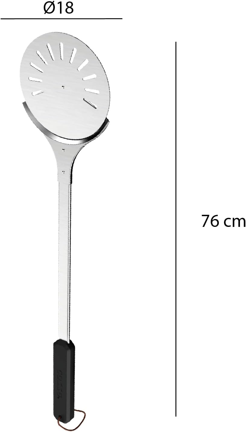 Cozze Rotating Pizza Peel Paddle - Stainless Steel Pizza Tur
