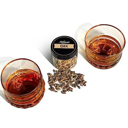 Aged & Charred Cocktail Smoker Wood Chips — Bold 4-Pack (Oak, Hickory, Mesquite & Pecan)