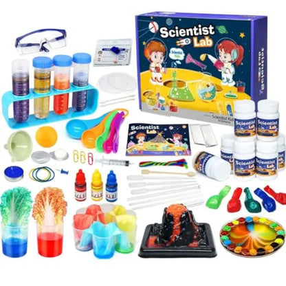 Why2Wise 70+ Science Experiment Kit for Kids — STEM Chemistry Lab (Ages 6-14)