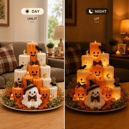 Pumpkin Electronic Candle Light — Flameless Halloween Glow 15