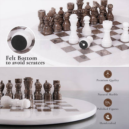 38 cm Round Chess Set