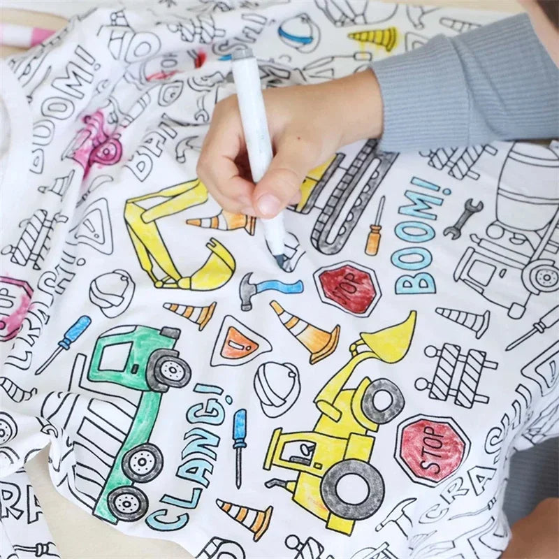 ScribbleDreams™ Sketch Colorful Children's Pajama Set